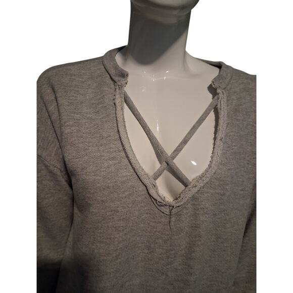 Cherish Grungecore Women's size Medium Distressed Sweatshirt Gorpcore Academia - Picture 4 of 11